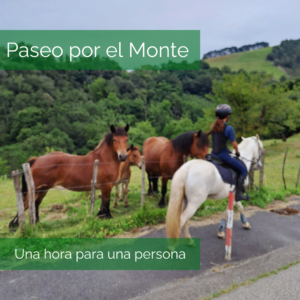 Paseo en por el monte (una hora una persona)